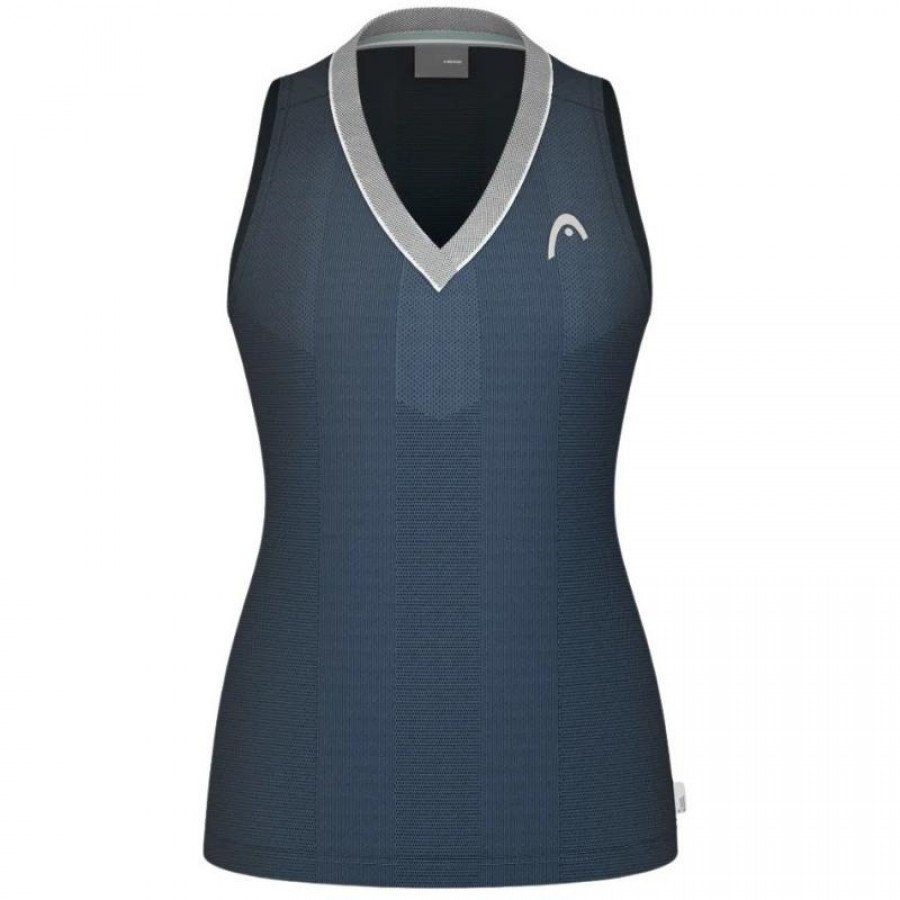 Camiseta Feminina Head Performance Azul Marinho Prata  Oferta + Barato