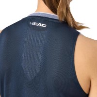 Camiseta Feminina Head Performance Azul Marinho Prata  Oferta + Barato