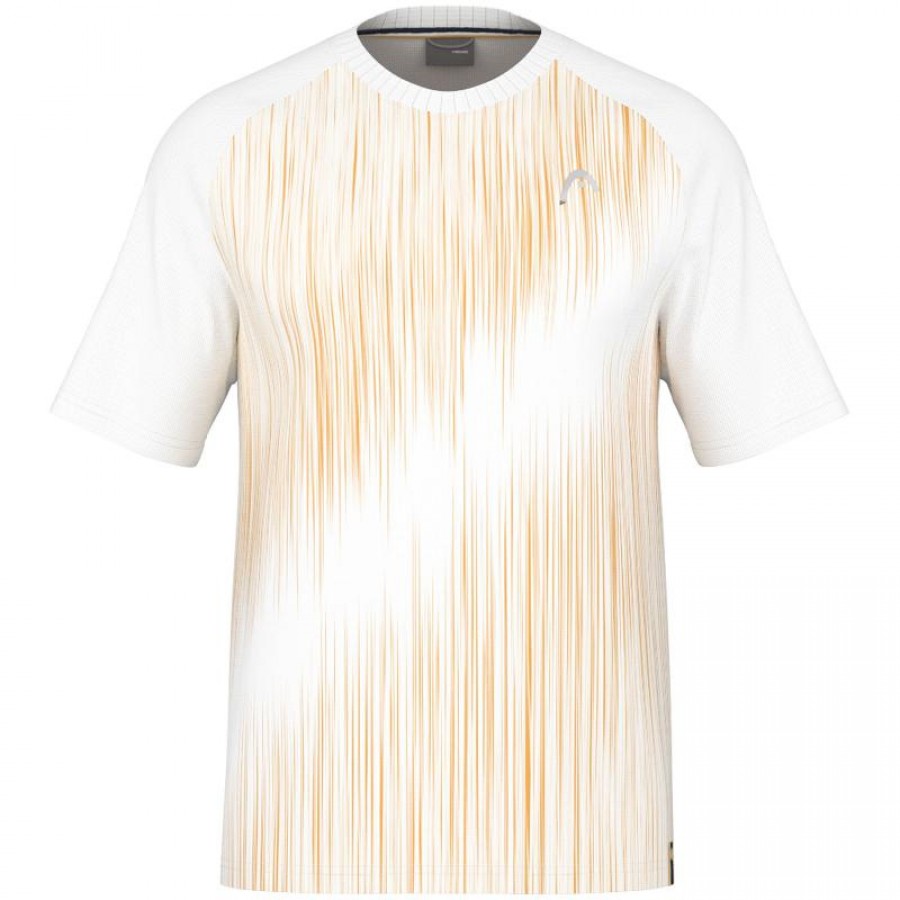 Camiseta Head Performance Blanco Imprime  Offre - Pas cher