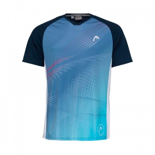 Head Play T-shirt Dark Blue Print Padel Head Play T-shirt Dark Blue Print Padel