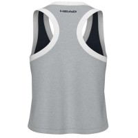 Camiseta Head Play Crop Top Azul Marino Gris Mujer  Offre - Pas cher