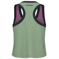 Camiseta Head Play Crop Top Rosa Verde Mujer  Offre - Pas cher