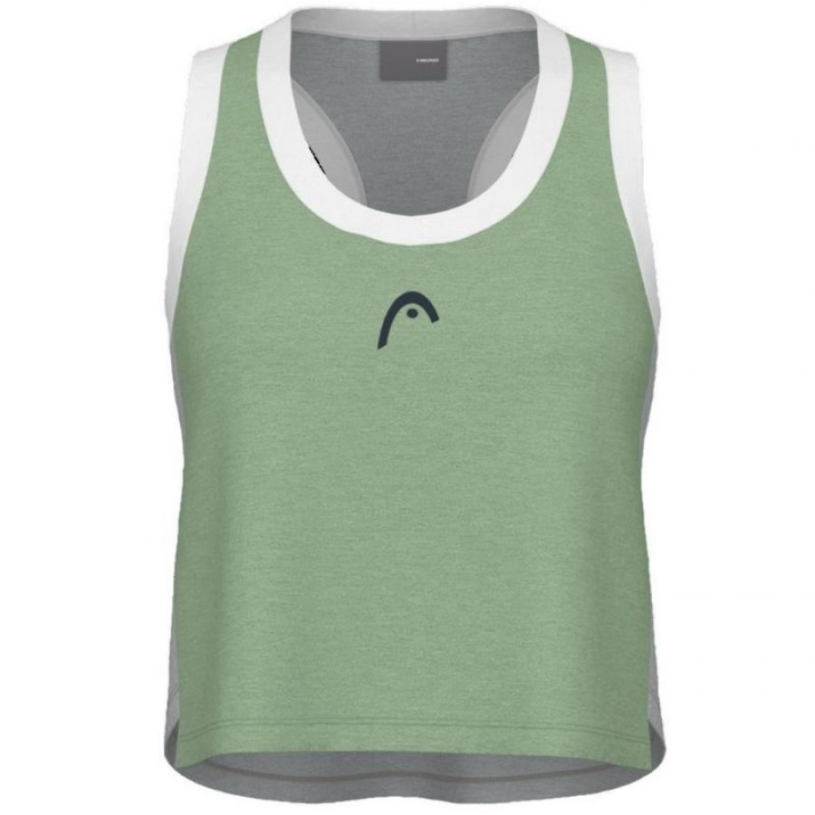 Camiseta Head Play Crop Top Verde Gris Mujer  Oferta + Barato