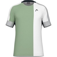 T-Shirt Head Play Tech Blanc Vert  Offre - Pas cher