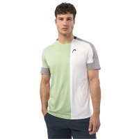 T-Shirt Head Play Tech Blanc Vert  Offre - Pas cher