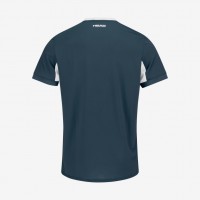 T-shirt Head Slice bleu marine blanc