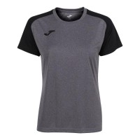 Camiseta Joma Academy IV Gris Melange Negro Mujer