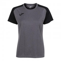 Camiseta Joma Academy IV Gris Melange Negro Mujer