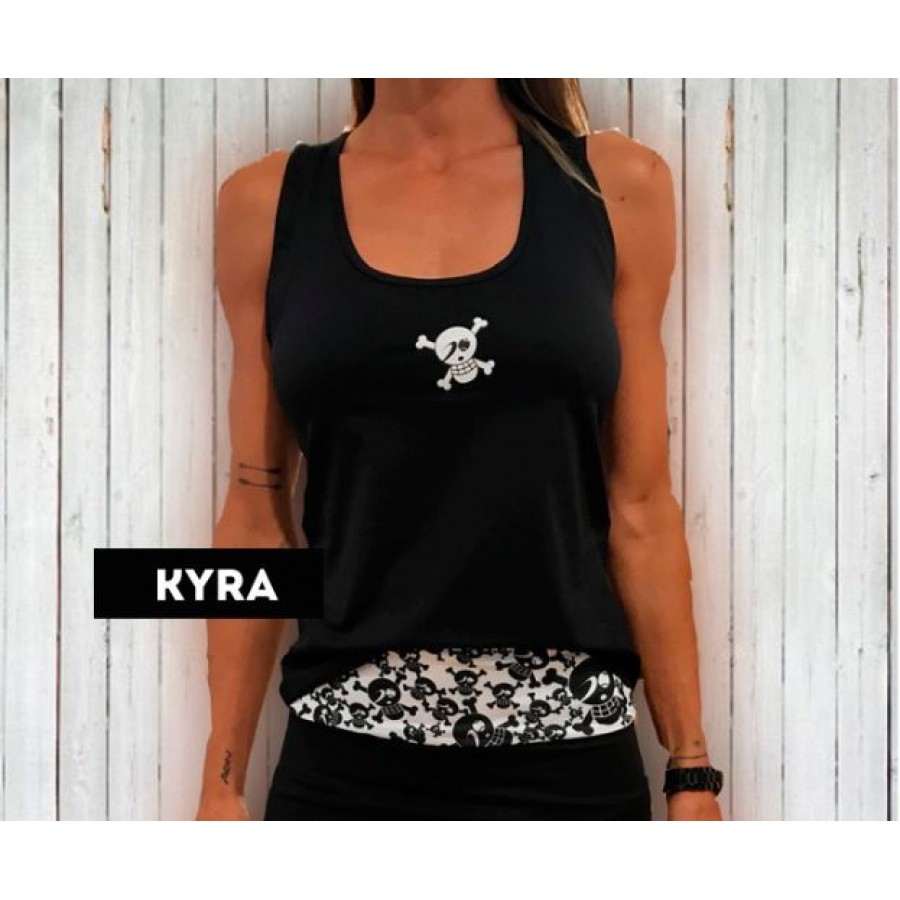 Juste dix Kira bustier noir t-shirt blanc | Tienda Online PADEL POINT Juste dix Kira bustier noir t-shirt blanc - Barata Oferta Outlet