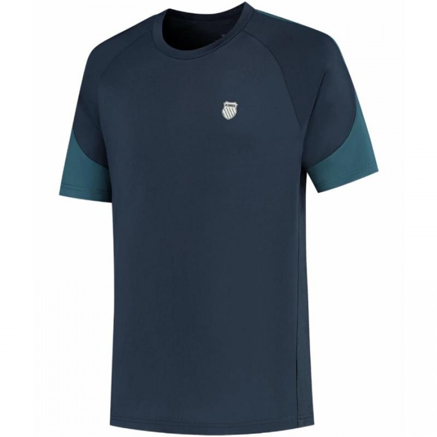 Camiseta Kswiss Hypercourt Mesh Crew 3 Peacoat Indian Teal  Offer + Cheap