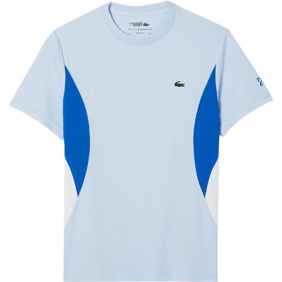 Camiseta Lacoste Novak Djokovic Azul Claro  Offer + Cheap