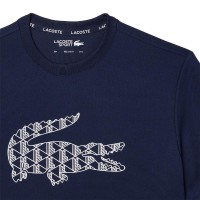 T-shirt Lacoste Pique Bleu Marine  Offre - Pas cher