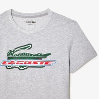 T-shirt Lacoste Sport Algodon Ecologico Gris  Offre - Pas cher