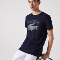 Lacoste Sport Navy Blue T-shirt  Offer + Cheap