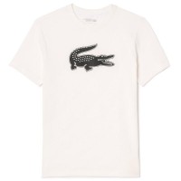 T-shirt sport Lacoste blanc noir  Offre - Pas cher
