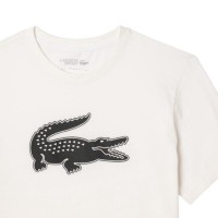 T-shirt sport Lacoste blanc noir  Offre - Pas cher