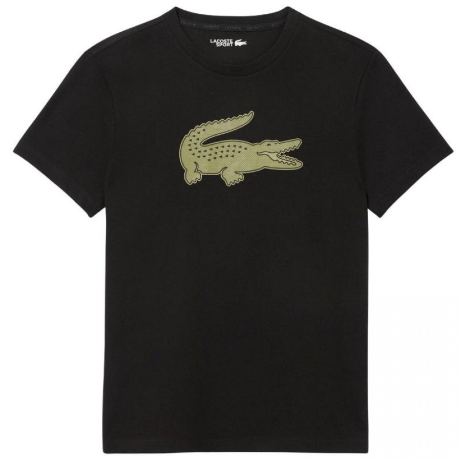 Lacoste Sport Black Khaki T-Shirt  Offer + Cheap