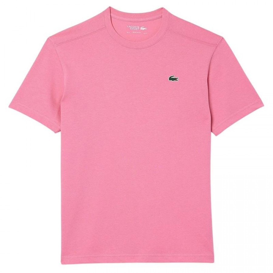 Camiseta Lacoste Sport Regular Fit Rosa  Oferta + Barato