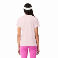 T-shirt femme Lacoste Sport Rose  Offre - Pas cher