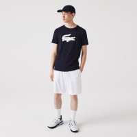 Lacoste Sport Breathable Navy Blue T-shirt  Offer + Cheap