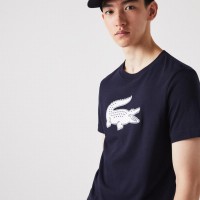 Lacoste Sport Breathable Navy Blue T-shirt  Offer + Cheap