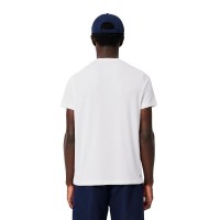 Lacoste Sport Ultra Dry White Navy Blue T-Shirt  Offer + Cheap