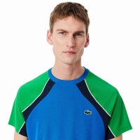 Lacoste Ultra Dry Navy Blue Green T-Shirt  Offer + Cheap