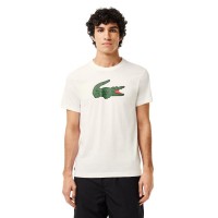 T-shirt Lacoste Ultra Dry Blanc  Offre - Pas cher
