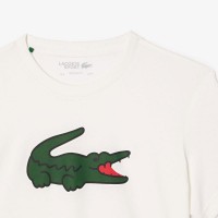 T-shirt Lacoste Ultra Dry Blanc  Offre - Pas cher