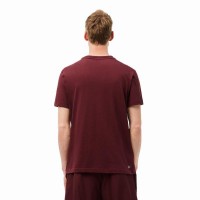 T-shirt Lacoste Ultra Dry Bourgogne  Offre - Pas cher