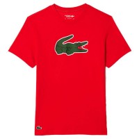 T-shirt Lacoste Ultra Dry Rouge  Offre - Pas cher