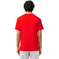 T-shirt Lacoste Ultra Dry Rouge  Offre - Pas cher