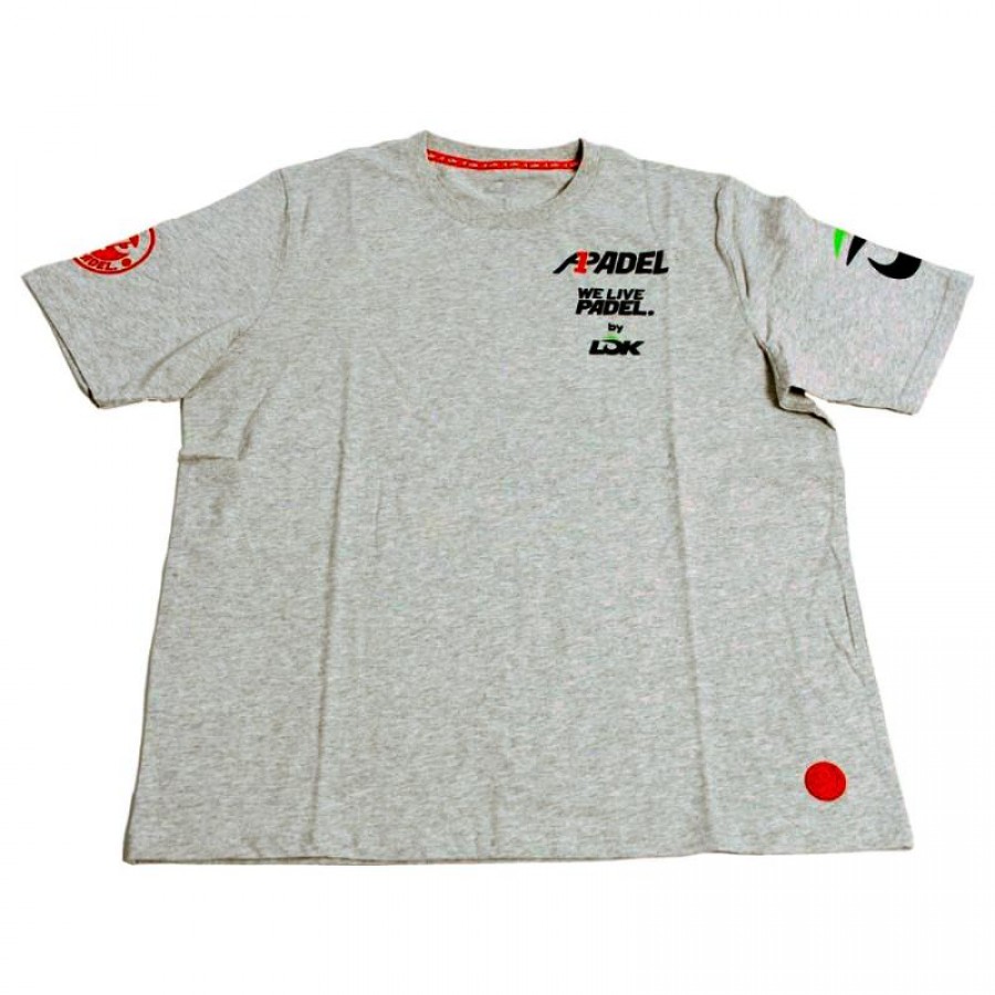 Lok Camiseta A1 Padel Bridger Cinza Melange  Oferta + Barato