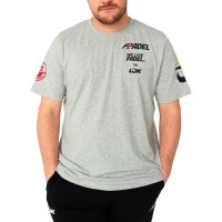 Lok Camiseta A1 Padel Bridger Cinza Melange  Oferta + Barato