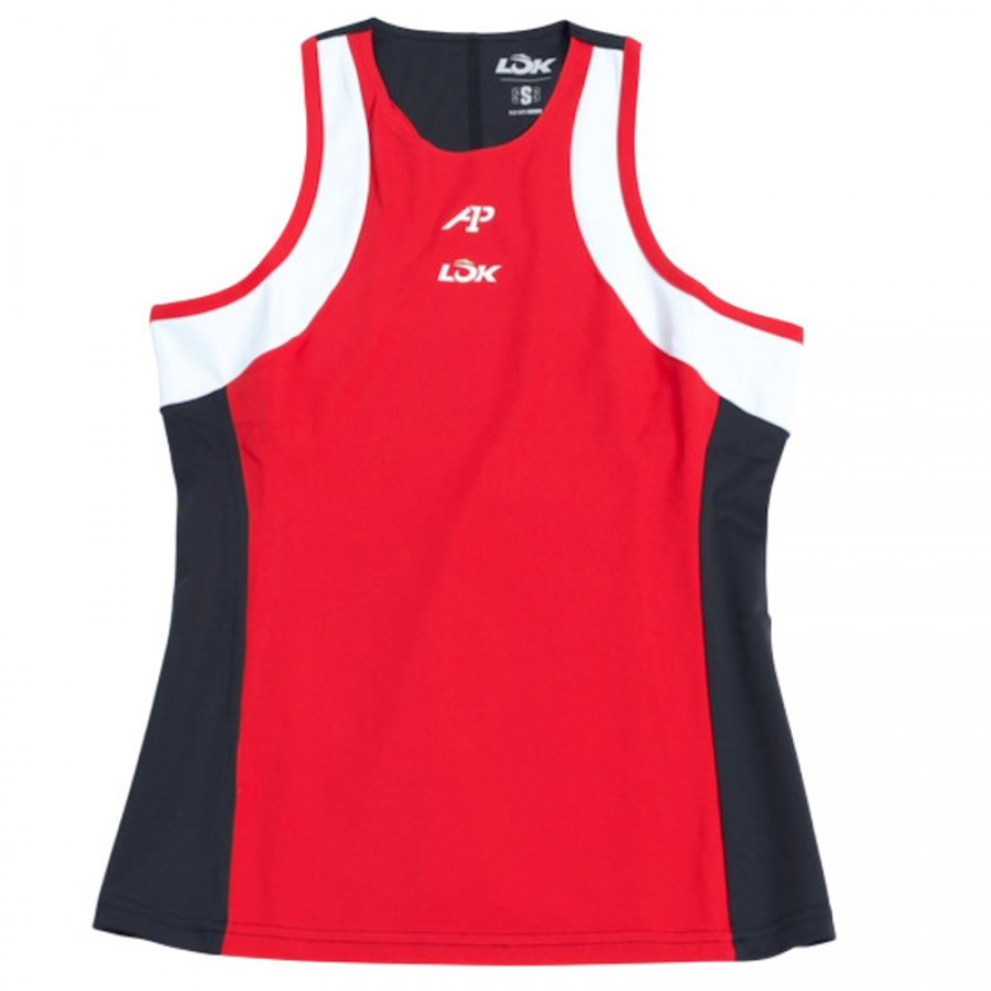 T-shirt femme Lok A1 Padel Elk Blanc Noir  Offre - Pas cher