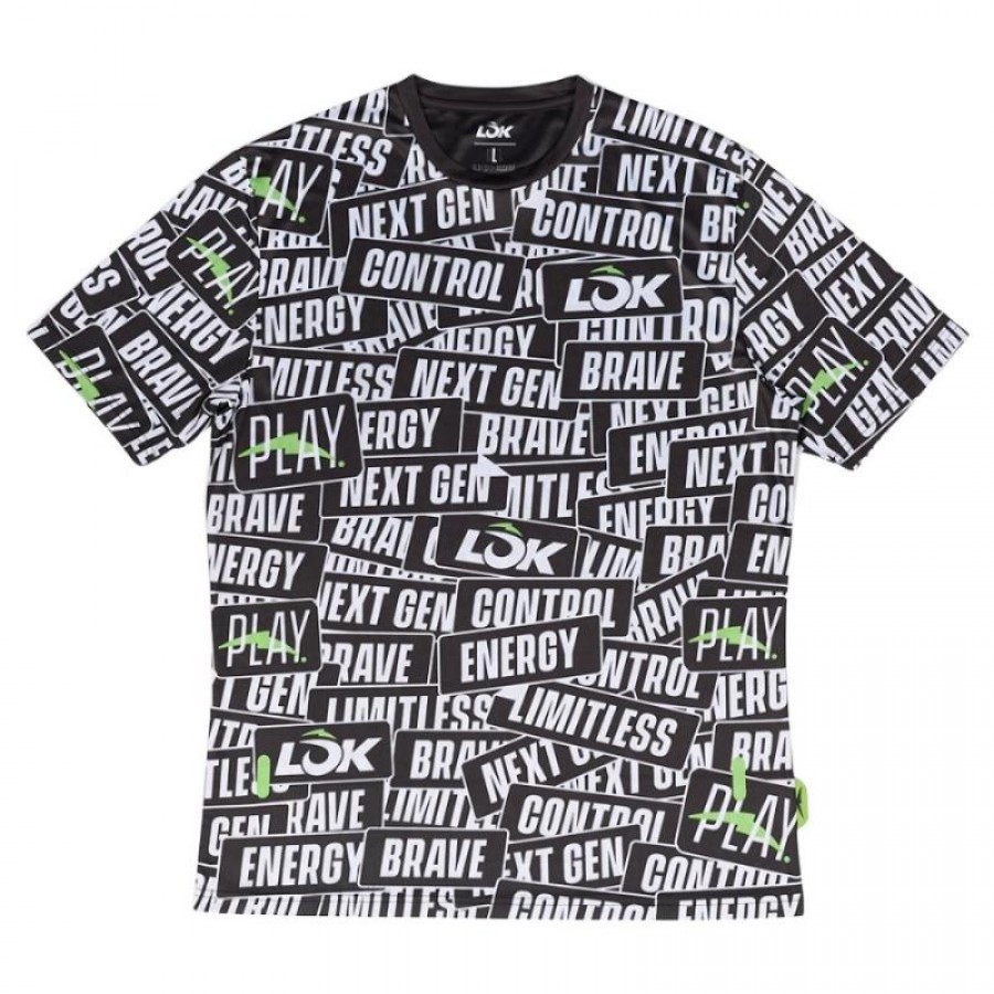Lok Sticker Storm T-Shirt Noir  Offre - Pas cher