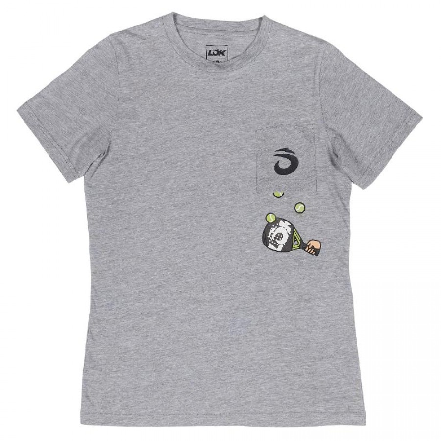 T-Shirt Femme Lok The Juggler Gris  Offre - Pas cher