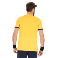 Lotto Top IV Navy Blue Saffron T-Shirt  PADELPOINT Lotto Top IV Navy Blue Saffron T-Shirt