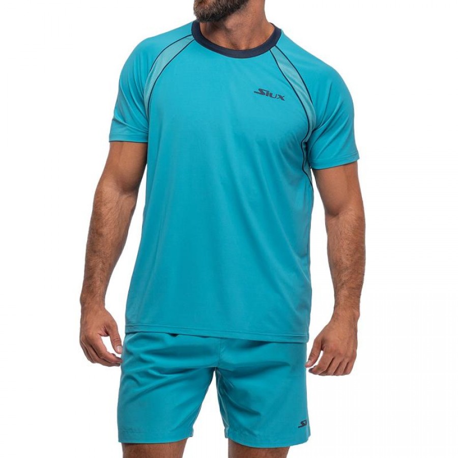 Siux Match 24 T-Shirt Bleu Turquoise  Offre - Pas cher