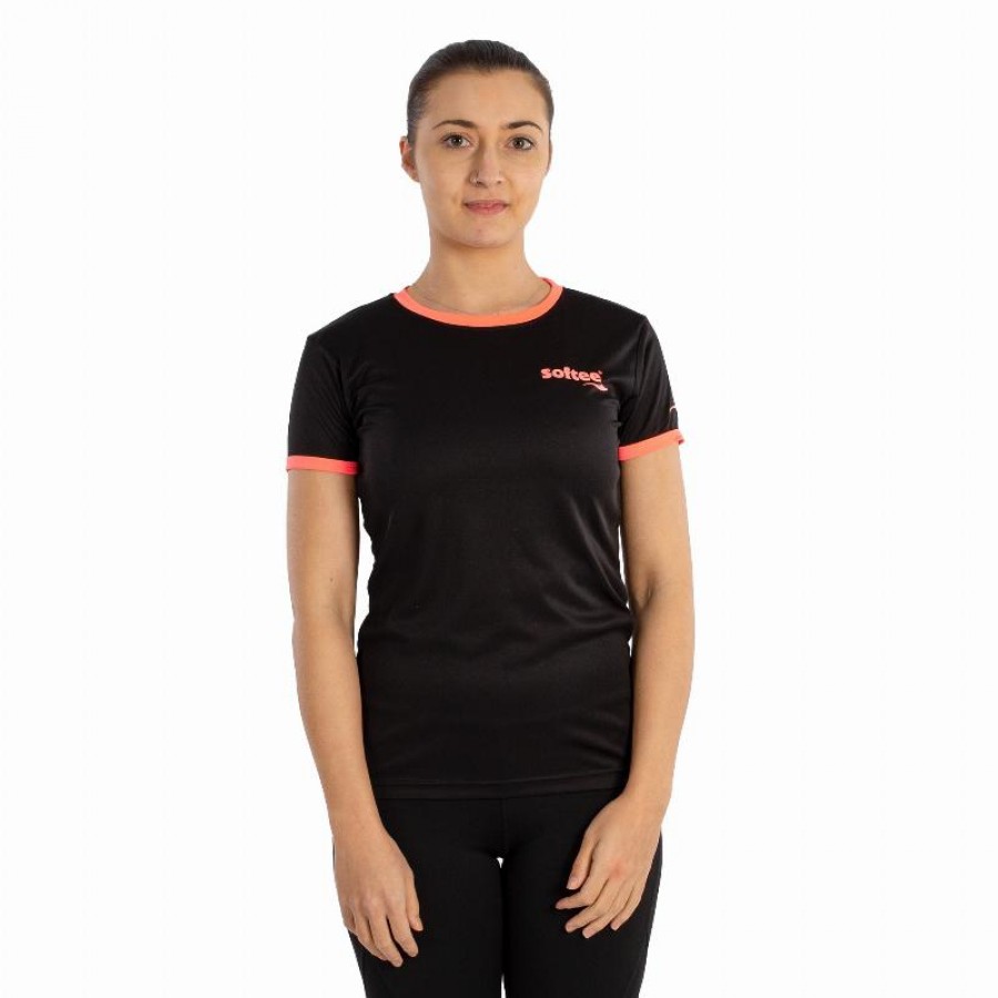 Camiseta Softee Galaxy Negro Corail Fluor Mujer