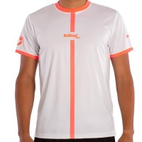 T-shirt junior Softee Tipex blanc corail fluor  Offre - Pas cher