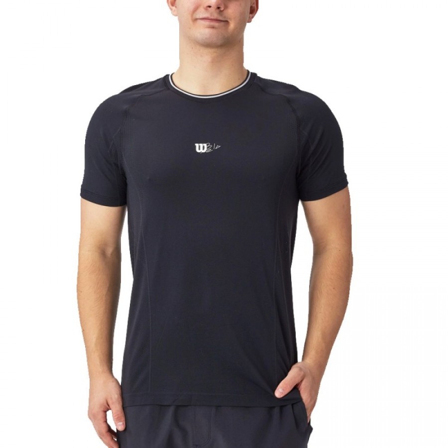 Camiseta Wilson Bela Tripulacão Preta  Oferta + Barato