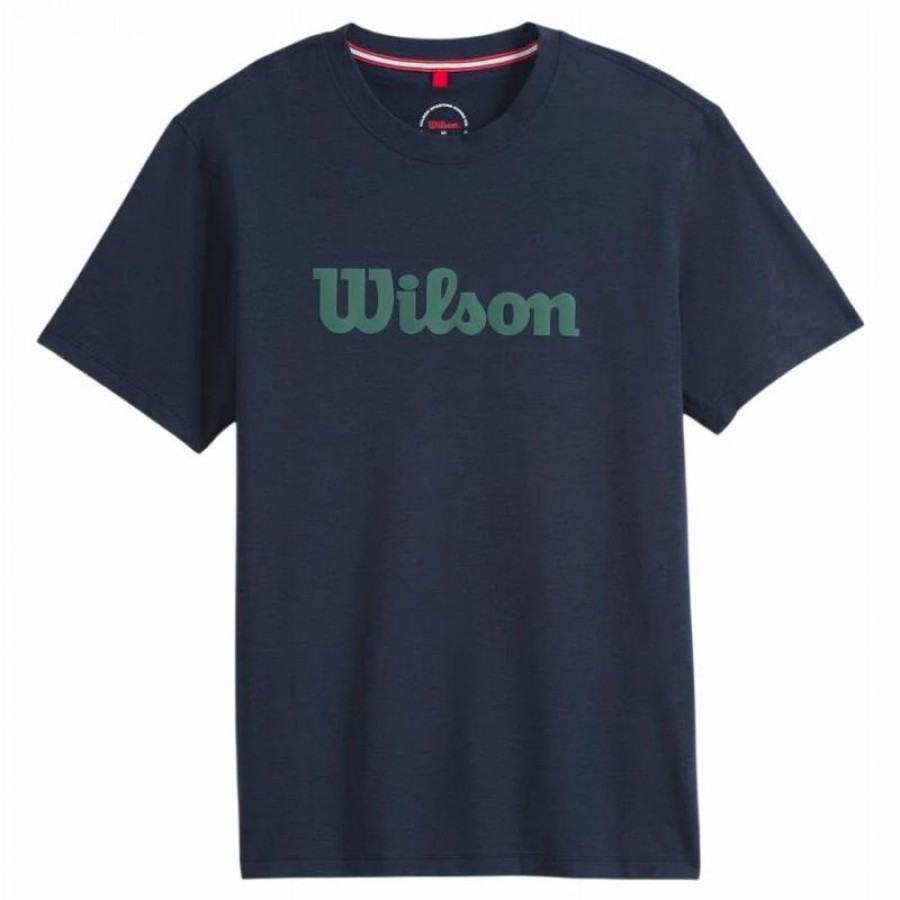 Wilson Easy Street T-Shirt Bleu Marine Vert  Offre - Pas cher