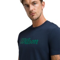 Wilson Easy Street T-Shirt Bleu Marine Vert  Offre - Pas cher