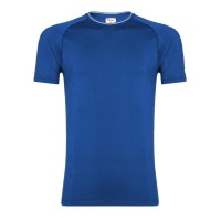 Camiseta Wilson Equipe Seamless Crew Azul Royal  Oferta + Barato