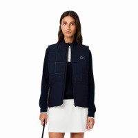 Chaleco Lacoste Regular Fit Azul Marino Mujer  Oferta + Barato