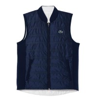 Colete Lacoste Slim Fit Azul Marinho Branco para Mulheres  Oferta + Barato