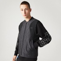 Chaleco Lacoste Sport Acolchado Reversible Negro Azul  Oferta + Barato