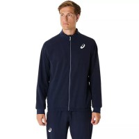 Blouson Asics Match Bleu Fonce  Offre - Pas cher