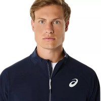 Blouson Asics Match Bleu Fonce  Offre - Pas cher